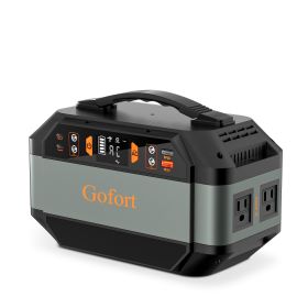 Gofort 330W Portable Power Station, 299Wh Solar Generator Backup Power Supply with 2X 110V AC Outlets